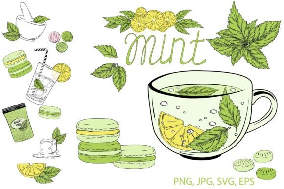 Download Mint, Oregano and Lemon Clipart - Oregano Collection