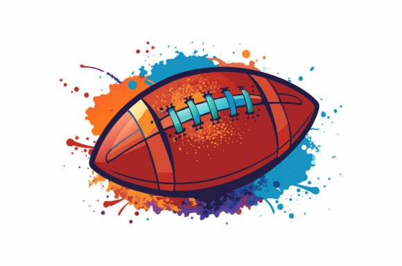 Download Watercolor American Football Sport Ball - Premium Bundle