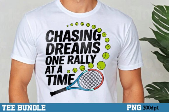 Download Chasing Dreams, Tennis Trendy Shirt - Premium Bundle