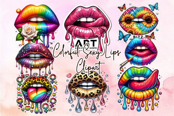 Download Colorful Sexy Lips Clipart Designs - Sexy Collection