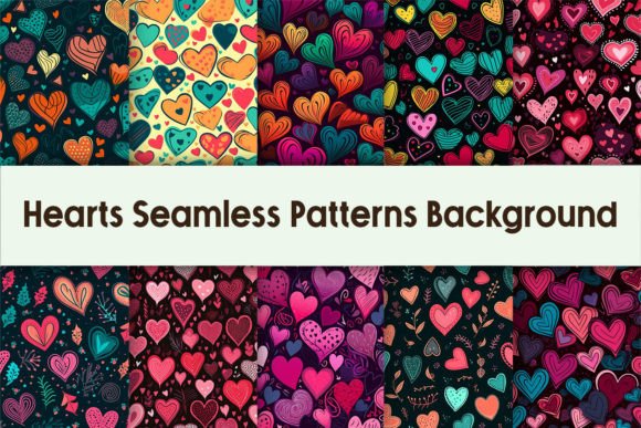Download Hearts Seamless Patterns Valentines Day - Seamless patterns Collection