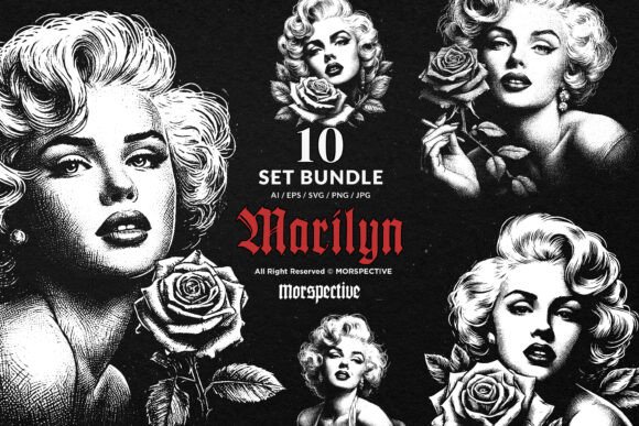Download 10 Bundle Dark Art Marilyn Monroe Sexy - Sexy Collection