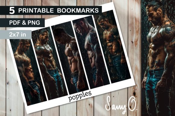 Download Bookmark Alpha Sexy Men Tattoo Bookmarks - Sexy Collection