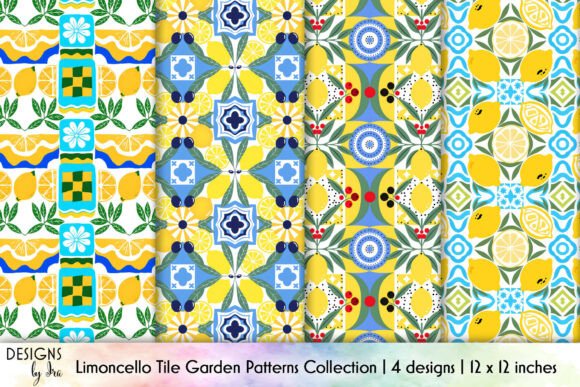 Download Limoncello Tile Seamless Patterns Pack - Seamless patterns Collection