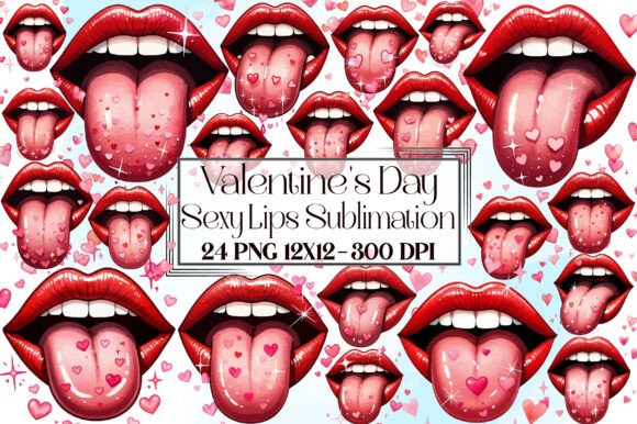 Download Sexy Lips Valentine Sublimation - Sexy Collection