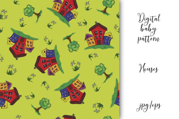 Download Seamless Patterns, Houses, Vector Graphi - Seamless patterns Collection