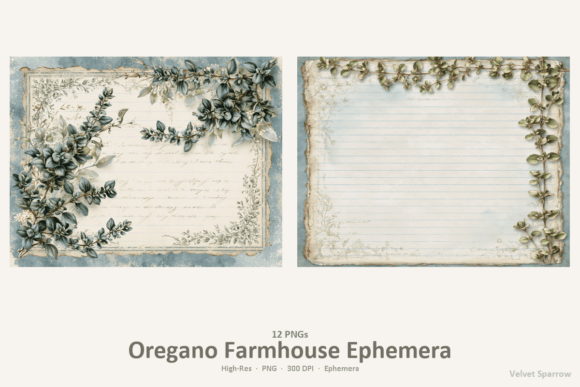 Download Oregano Farmhouse Ephemera - Oregano Collection