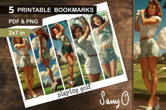 Download Bookmark Golf Sexy Golfer Pin-Up Girls - Sexy Collection